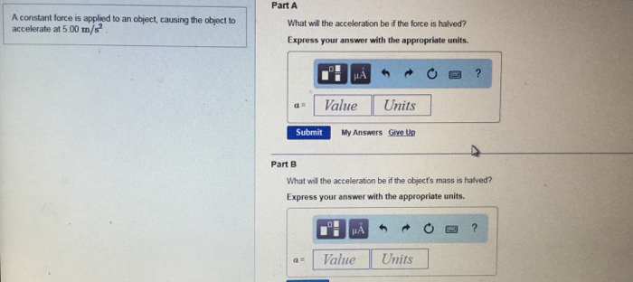 Solved A Constant Force Is Applied To An Object, Causing The | Chegg.com