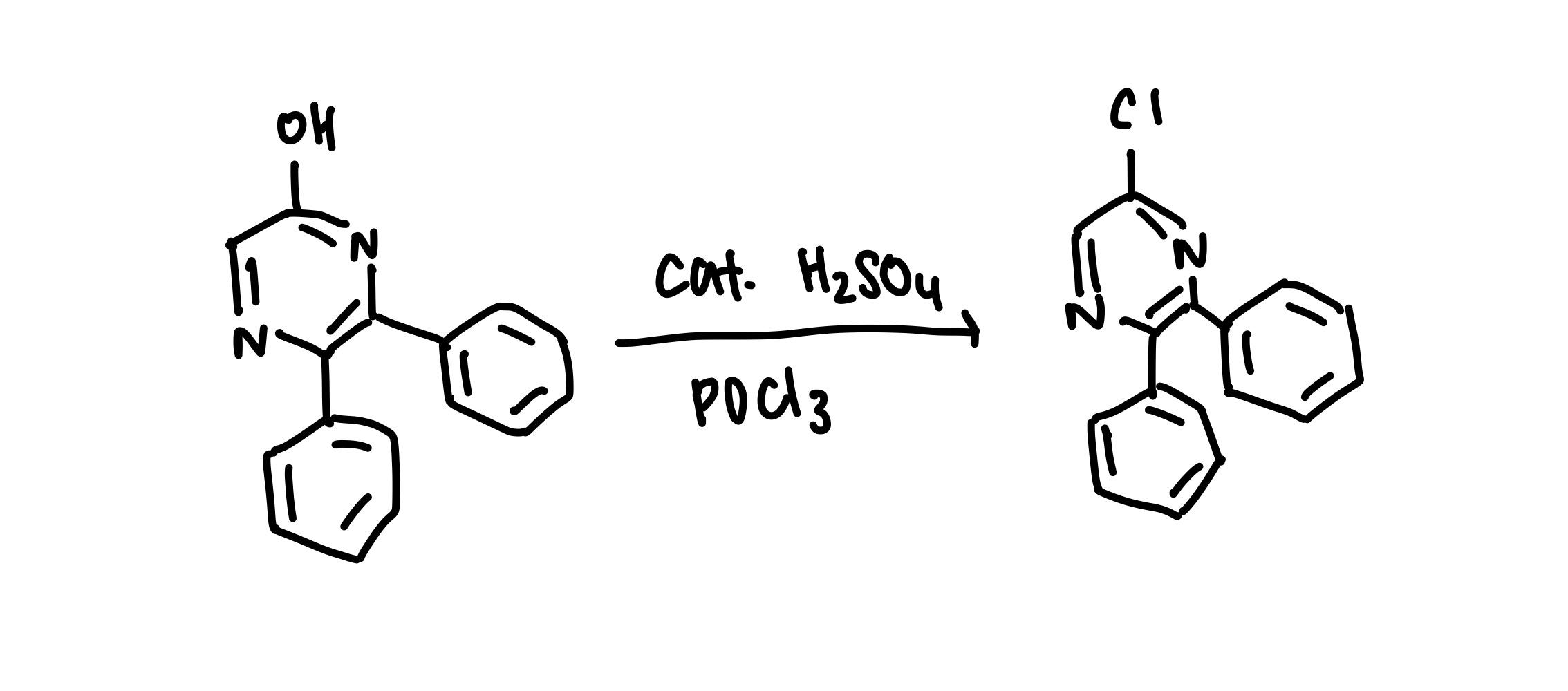Solved POCl3 Cat. H2SO4