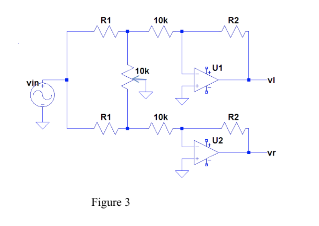 Solved Pre-Lab: 1. The Audio Panpot Circuit Of Figure 3 Is | Chegg.com