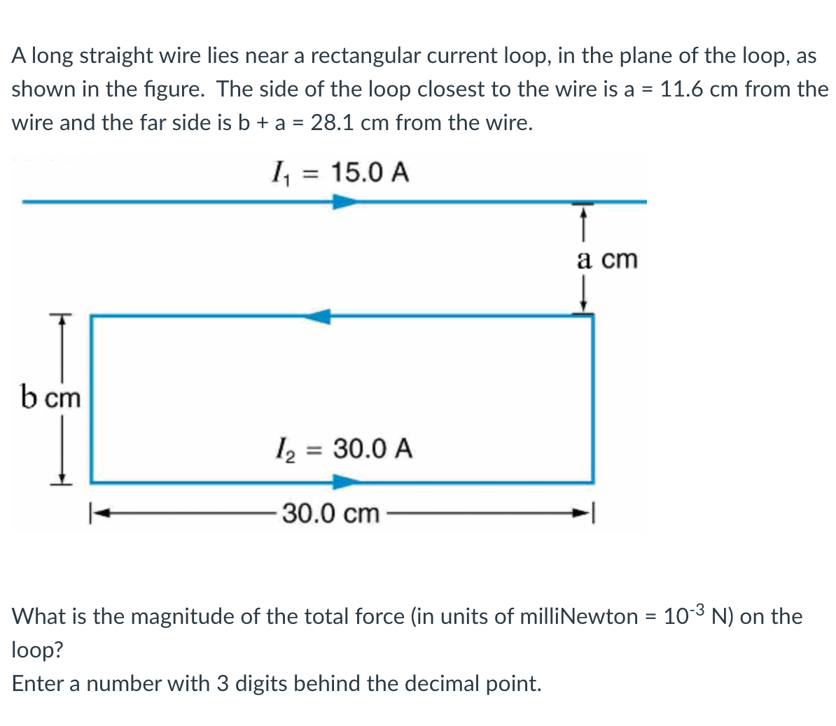 Solved A long straight wire lies near a rectangular current | Chegg.com