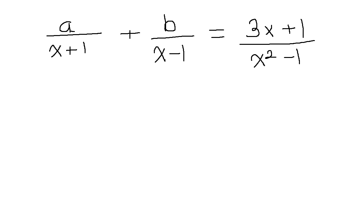 Solved x+1a+x−1b=x2−13x+1 | Chegg.com