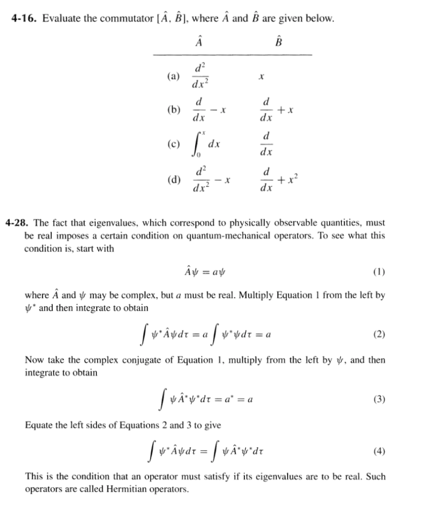 Solved 4 16 Evaluate The Commutator A B Where A And Chegg Com