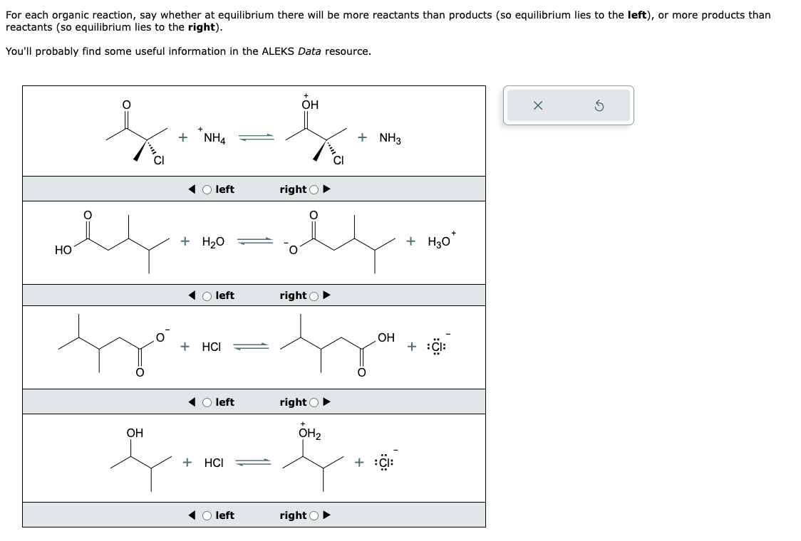 solved-for-each-organic-reaction-say-whether-at-equilibrium-chegg