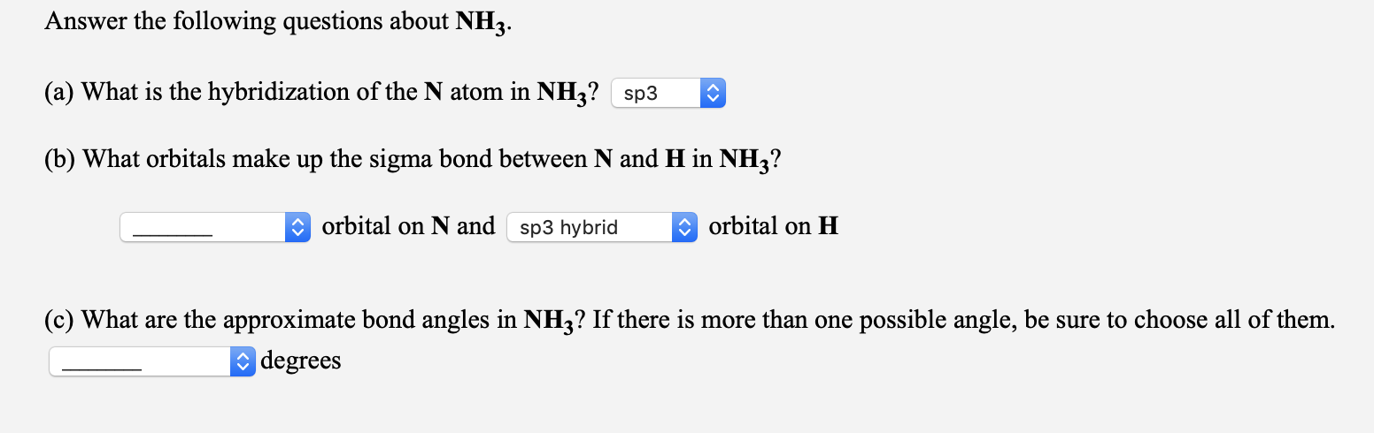nh3 hybridization