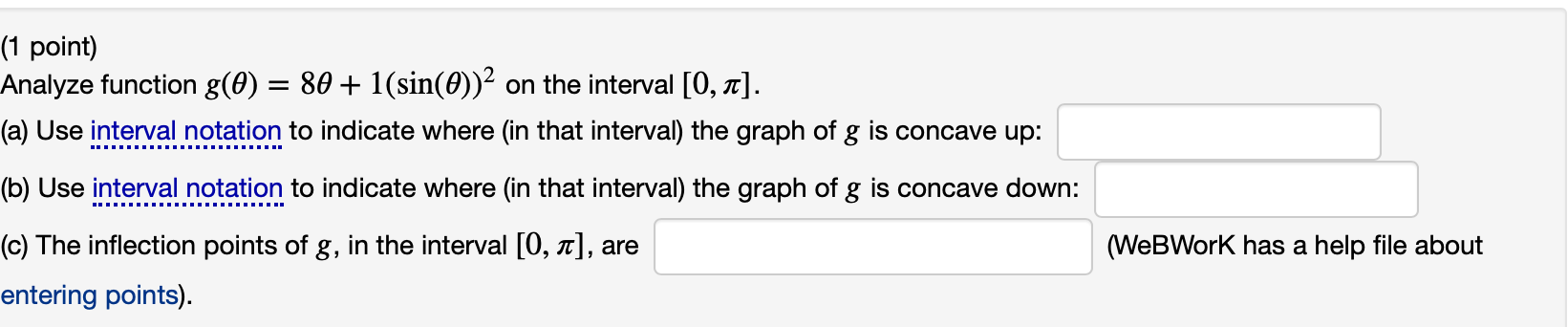 Solved (1 point) The figure below is the graph of the | Chegg.com
