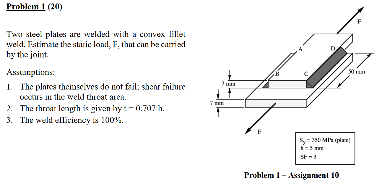 fillet weld failure