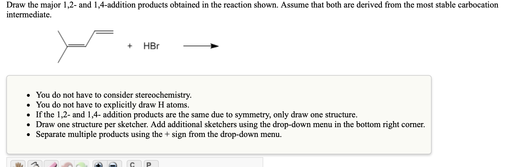 Solved Draw the major 1,2- and 1,4-addition products | Chegg.com