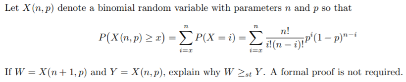 Solved Let X N P Denote A Binomial Random Variable With Chegg Com