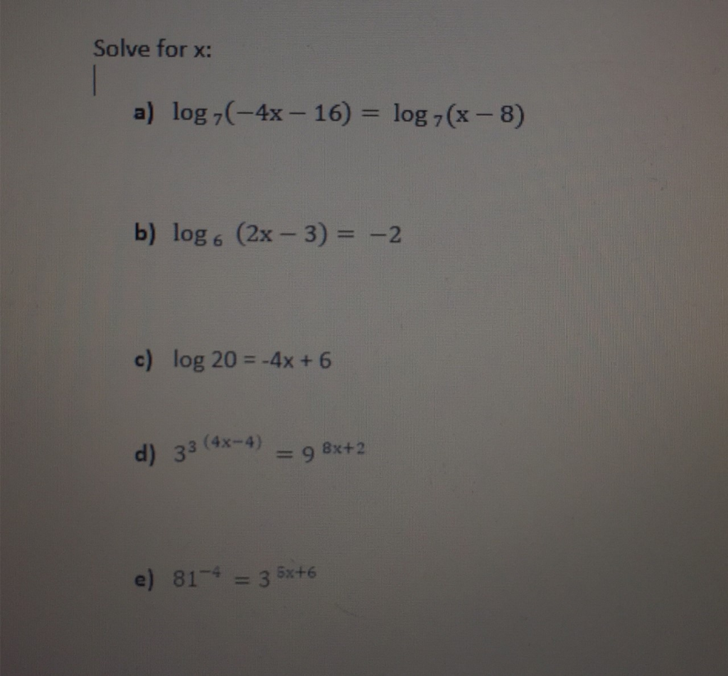 a) 2.7 (c) 2.2 198. If x' e' + 4 log x=0 then e'2x² + 4 +8x