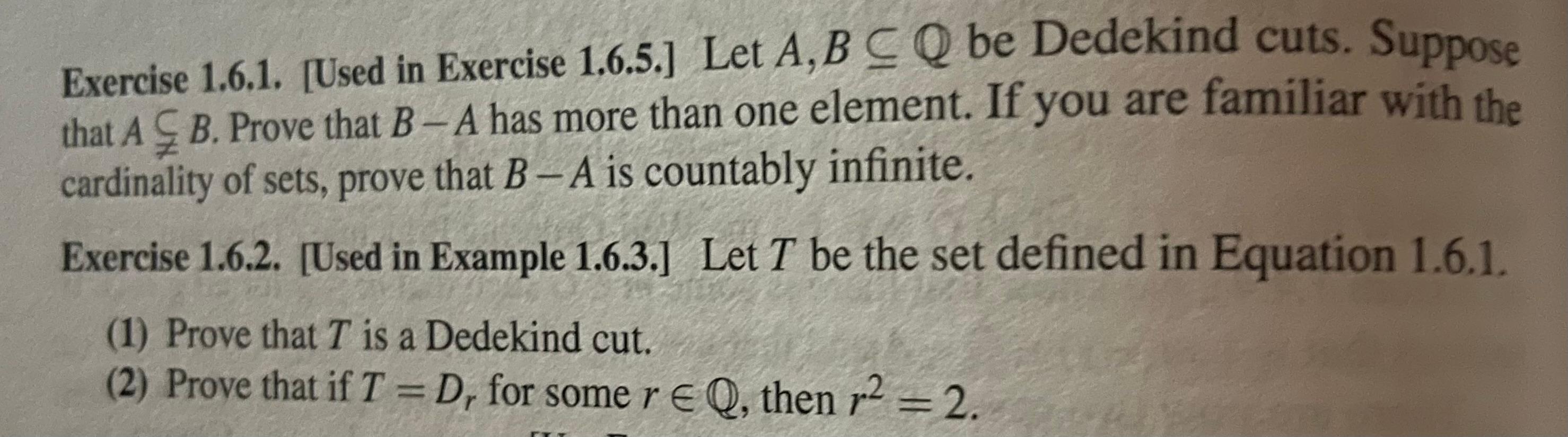 The question I am struggling with is 1.6.2. It's not | Chegg.com