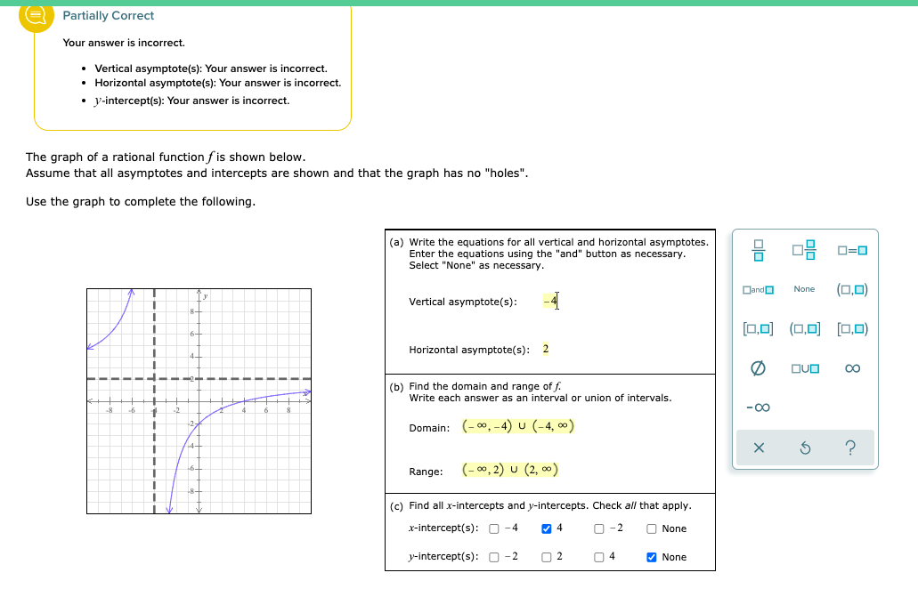 Solved Partially Correct Your answer is incorrect. • | Chegg.com