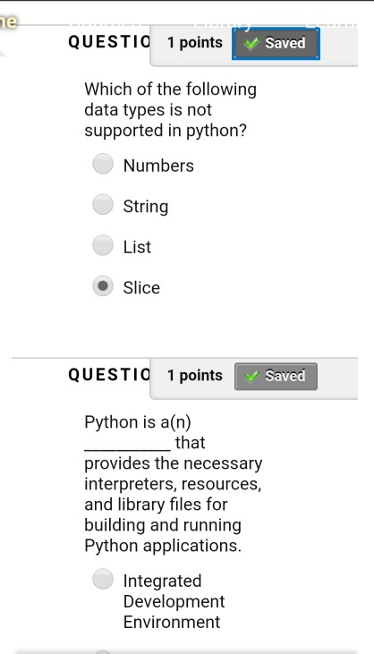 (Solved) : Following Data Types Supported Python Q43622855 ...