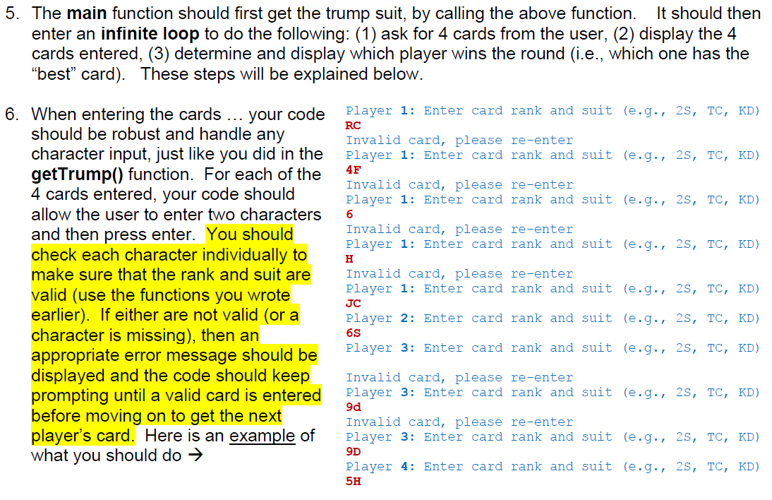(2) Card Hands Write a program called cards.c that | Chegg.com