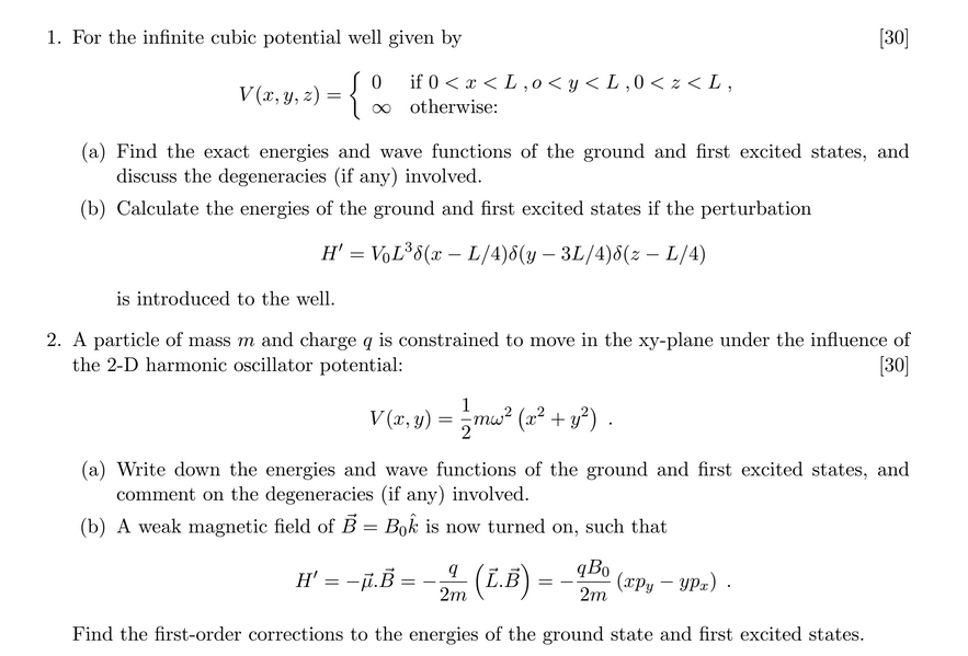 Solved 1. For the infinite cubic potential well given by | Chegg.com