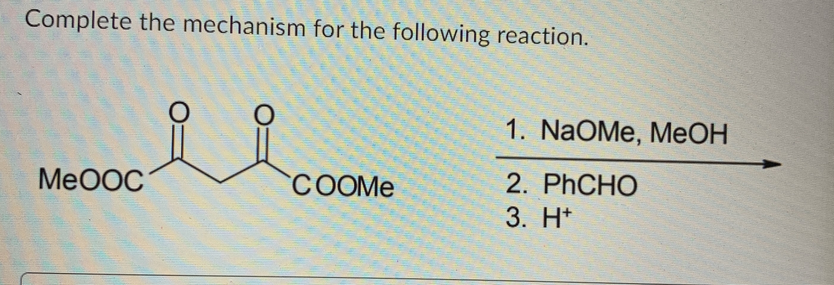 Solved Complete the mechanism for the following reaction. | Chegg.com