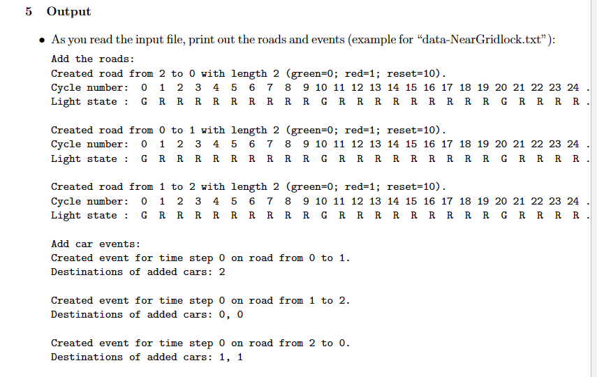 Solved overview of the road network: - The road network is | Chegg.com