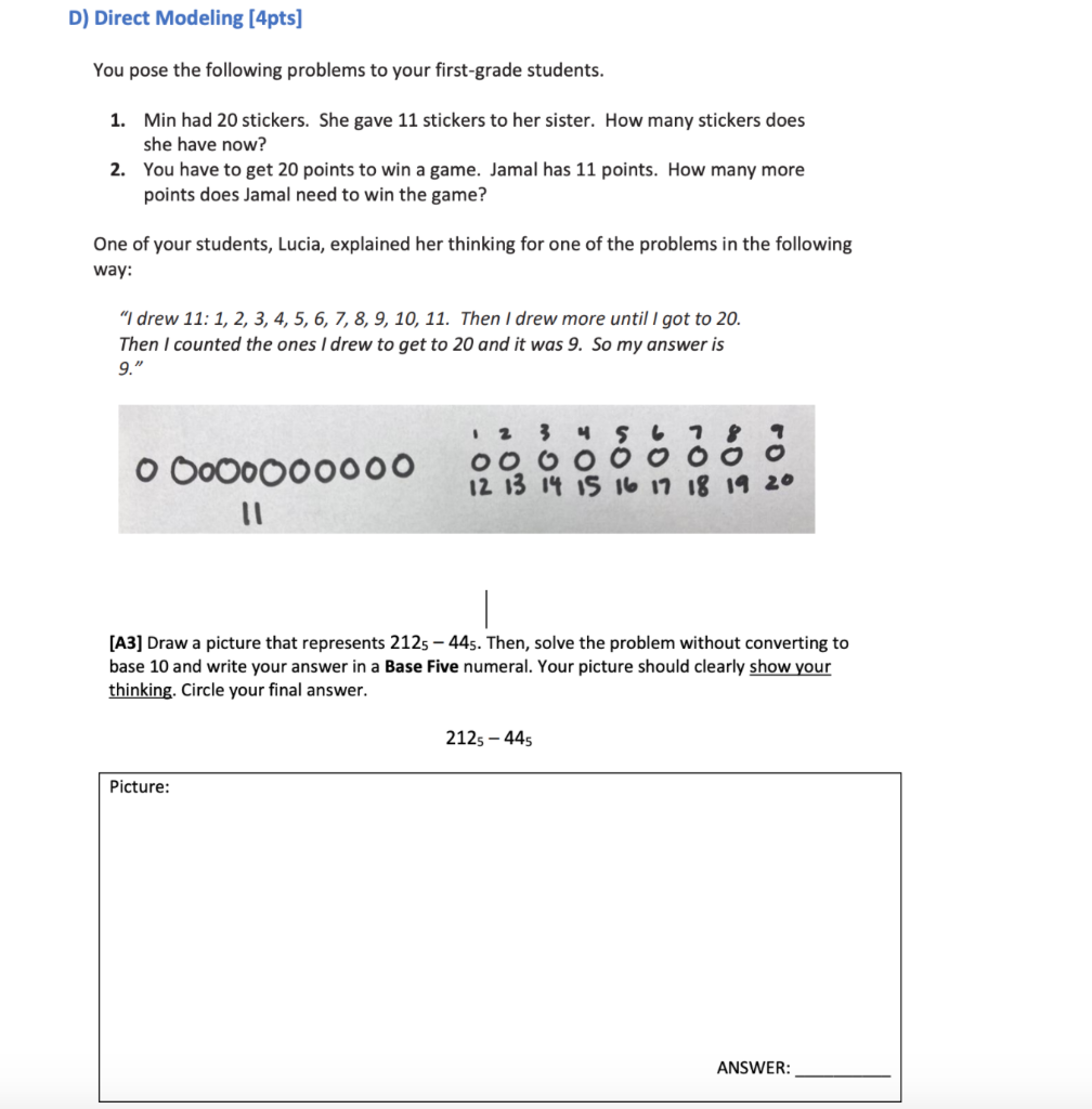 Solved D) Direct Modeling [4pts] You pose the following | Chegg.com