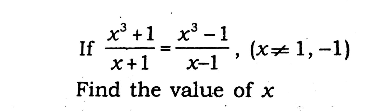 find the value of 1 3x when x=1