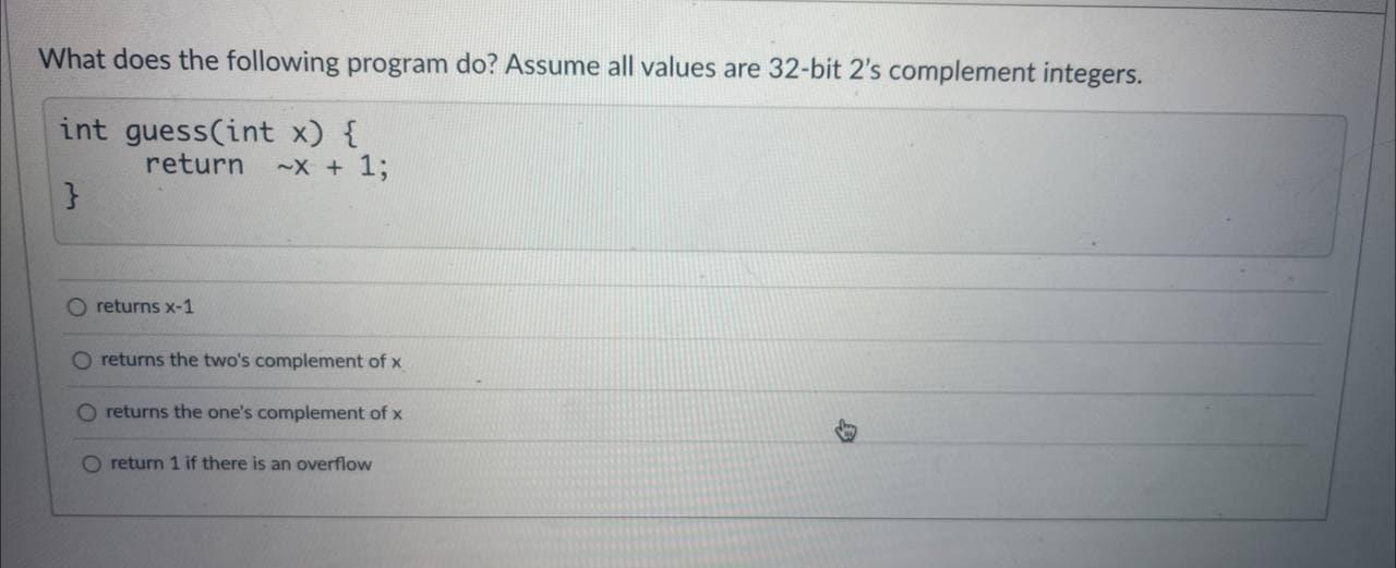 Solved What does the following program do? Assume all values | Chegg.com