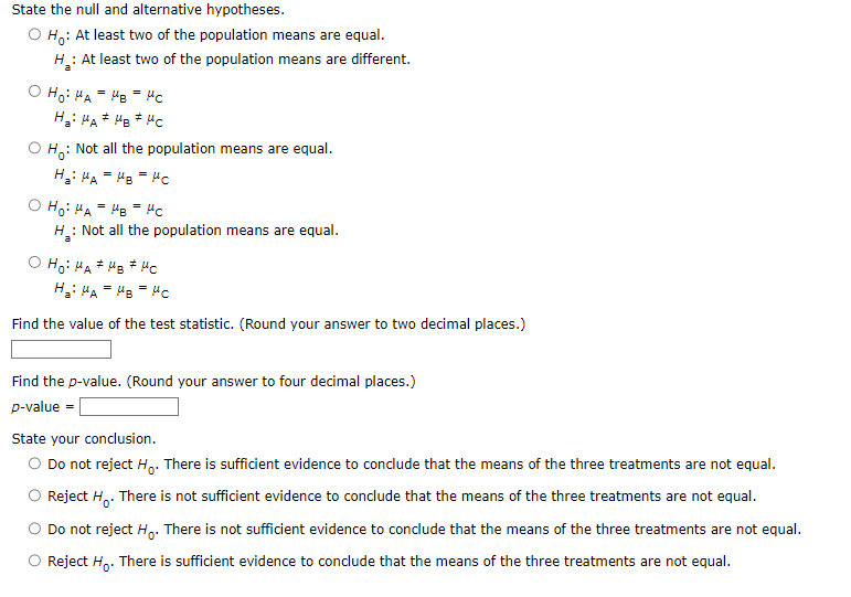 state the null hypothesis at alpha level 0.05