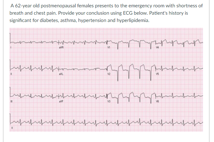 Solved A 62-year old postmenopausal females presents to the | Chegg.com