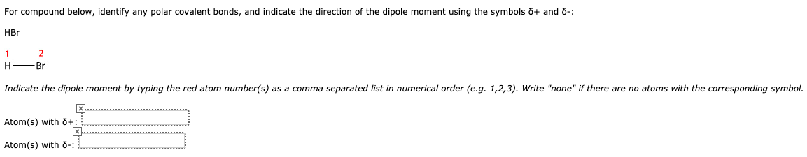 Solved For Compound Below Identify Any Polar Covalent Bo Chegg Com