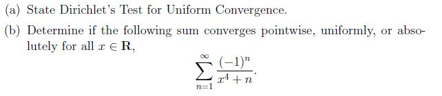 Solved This is a real analysis question. Please use methods | Chegg.com