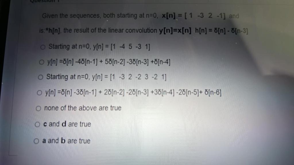 Solved Given The Sequences, Both Starting At | Chegg.com