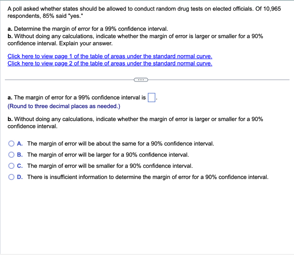 Solved A Poll Asked Whether States Should Be Allowed To | Chegg.com