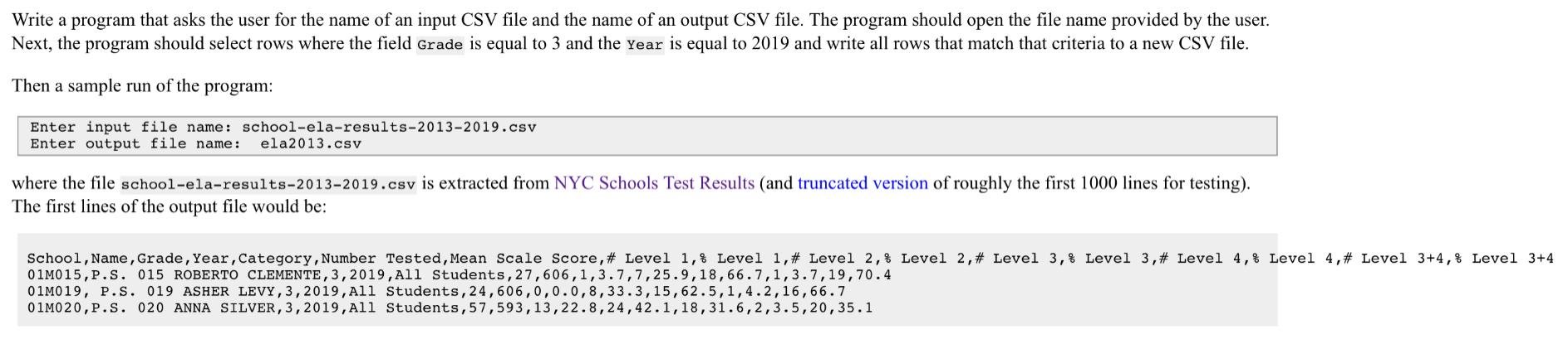 Solved Write a program that asks the user for the name of an | Chegg.com