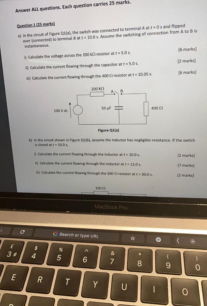 Solved Answer ALL questions. Each question carries 25 marks. | Chegg.com