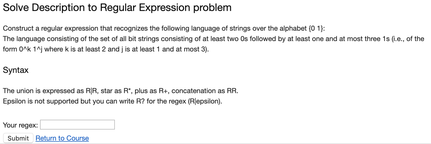 Regular Expression Problem Solving