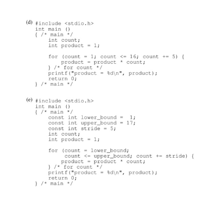 Solved In C language, what is the output of each of these | Chegg.com image.