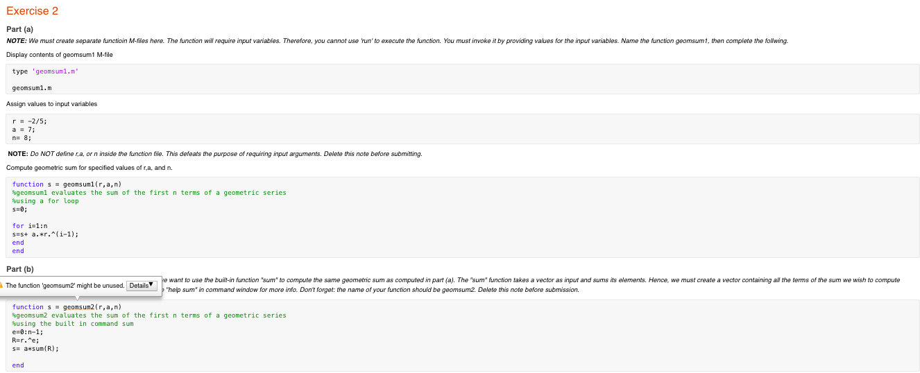 Solved Exercise 1 A=[-8 -3 5; -2 5 8;-1 3 9] B=[-5 -8 16;-6 | Chegg.com