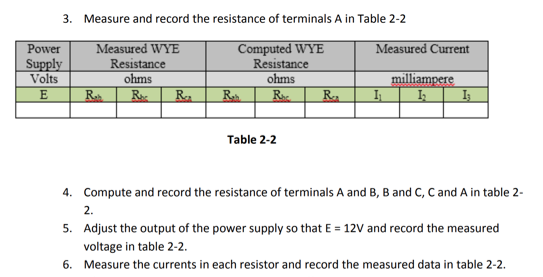 Solved 1. Measure the resistance of each of the resistor and | Chegg.com