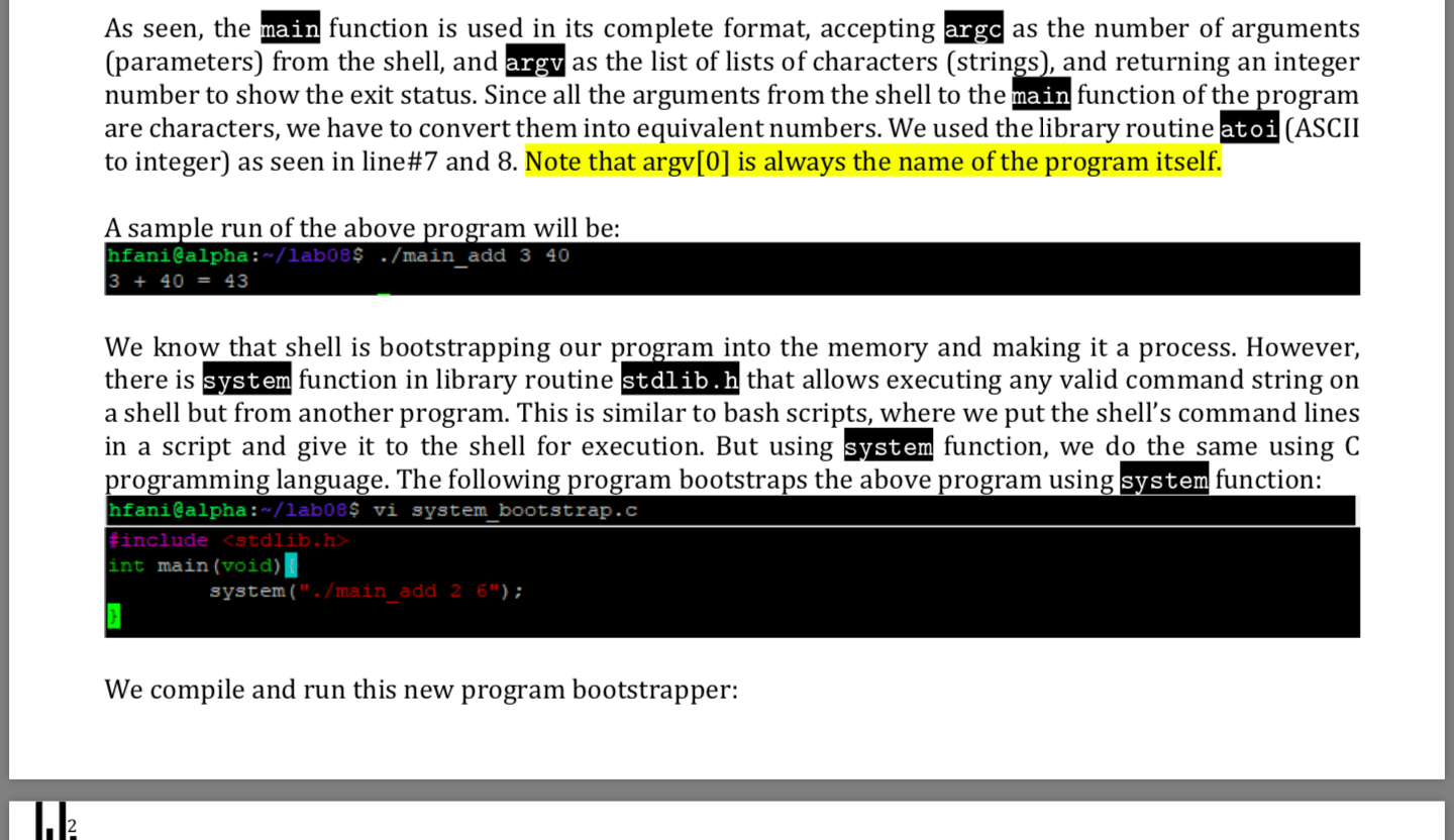 Lab08 Week 08 Bootstrap a Program File Nov. 10, 2021, | Chegg.com