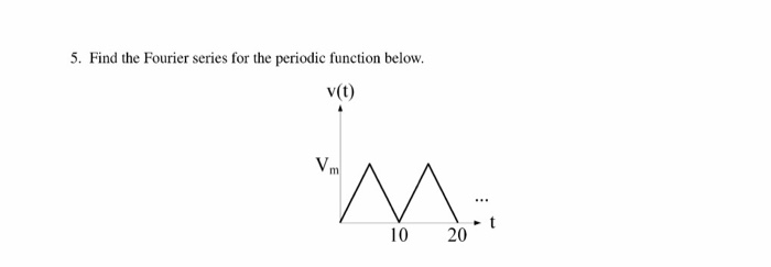 Solved 5. Find the Fourier series for the periodic function | Chegg.com