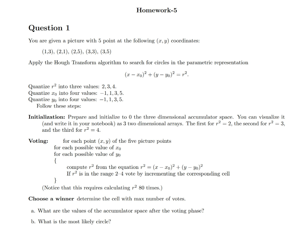 Homework-5 Question 1 You are given a picture with 5 | Chegg.com