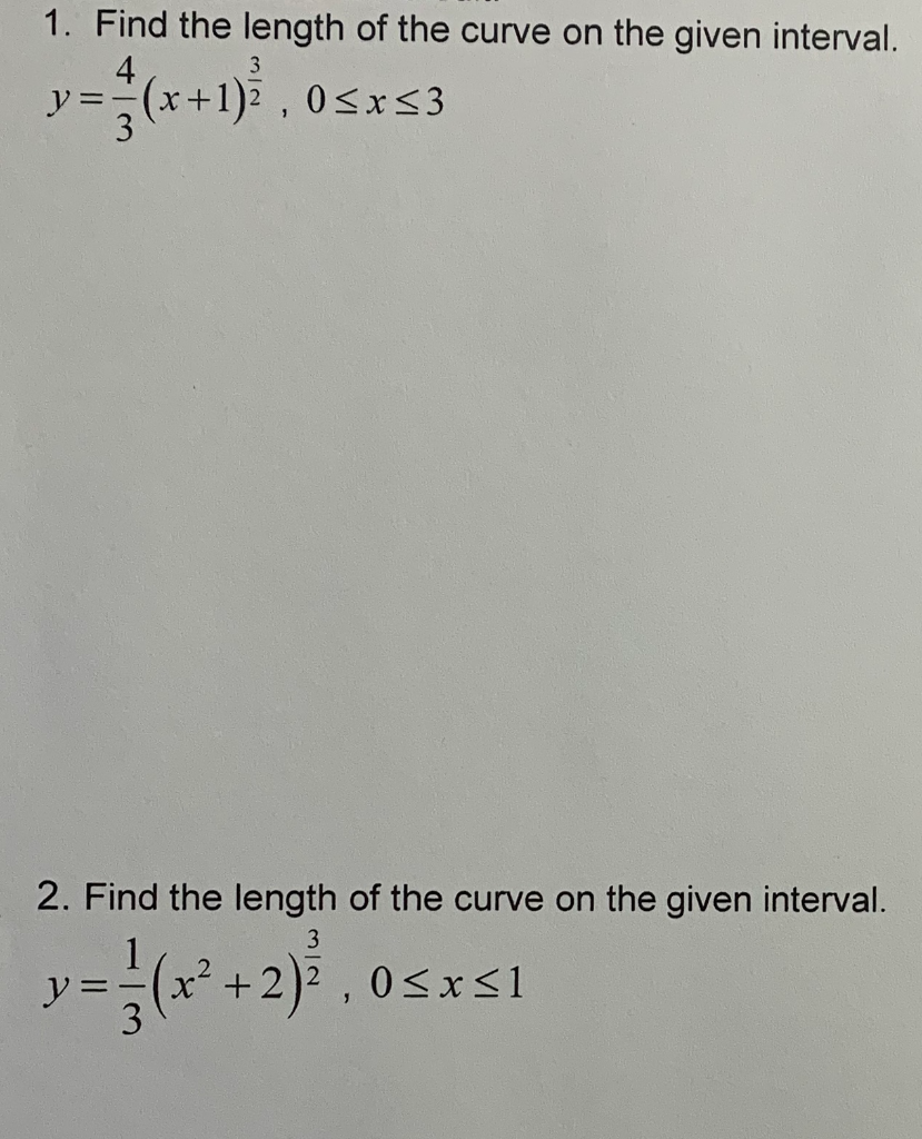 find the length of the given curve