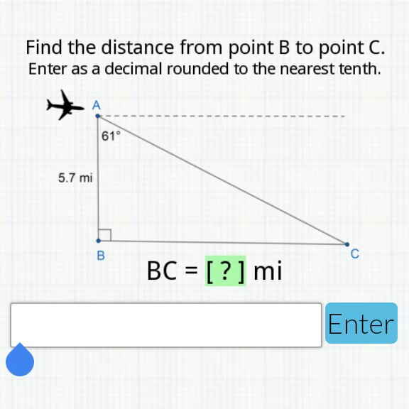 Solved Find the distance from point B to point C. Enter as a | Chegg.com