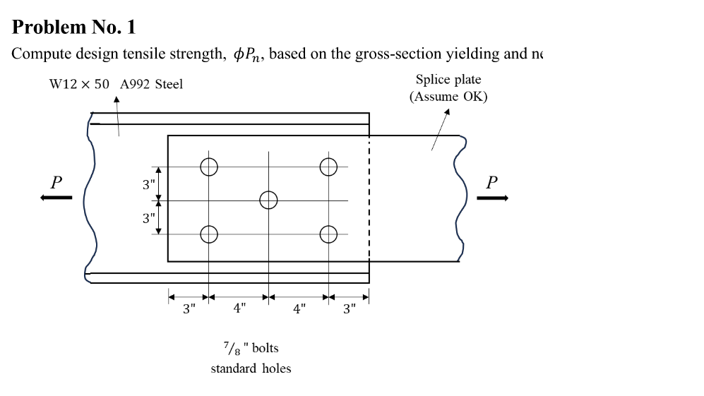 Solved Compute design tensile strength, ϕPn, based on the | Chegg.com