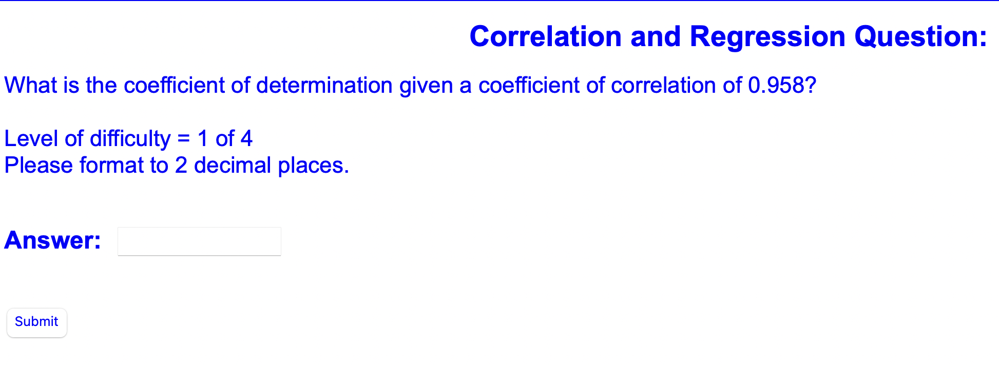 Solved Correlation And Regression Question: What Is The | Chegg.com