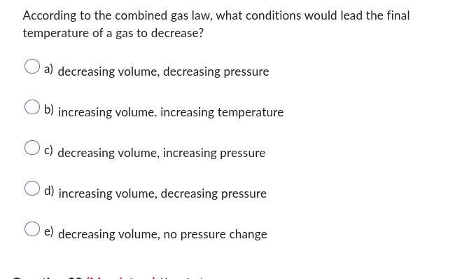 Solved Decreasing the temperature of an ideal gas at | Chegg.com
