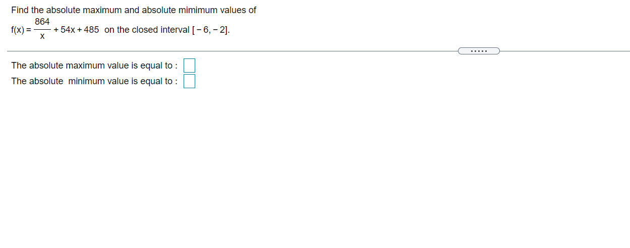 Solved Find the absolute maximum and absolute mimimum values | Chegg.com