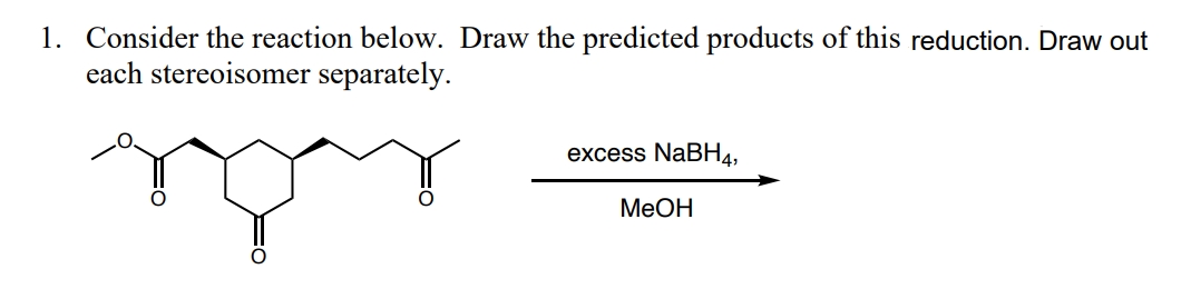 Solved Consider the reaction below. Draw the predicted | Chegg.com