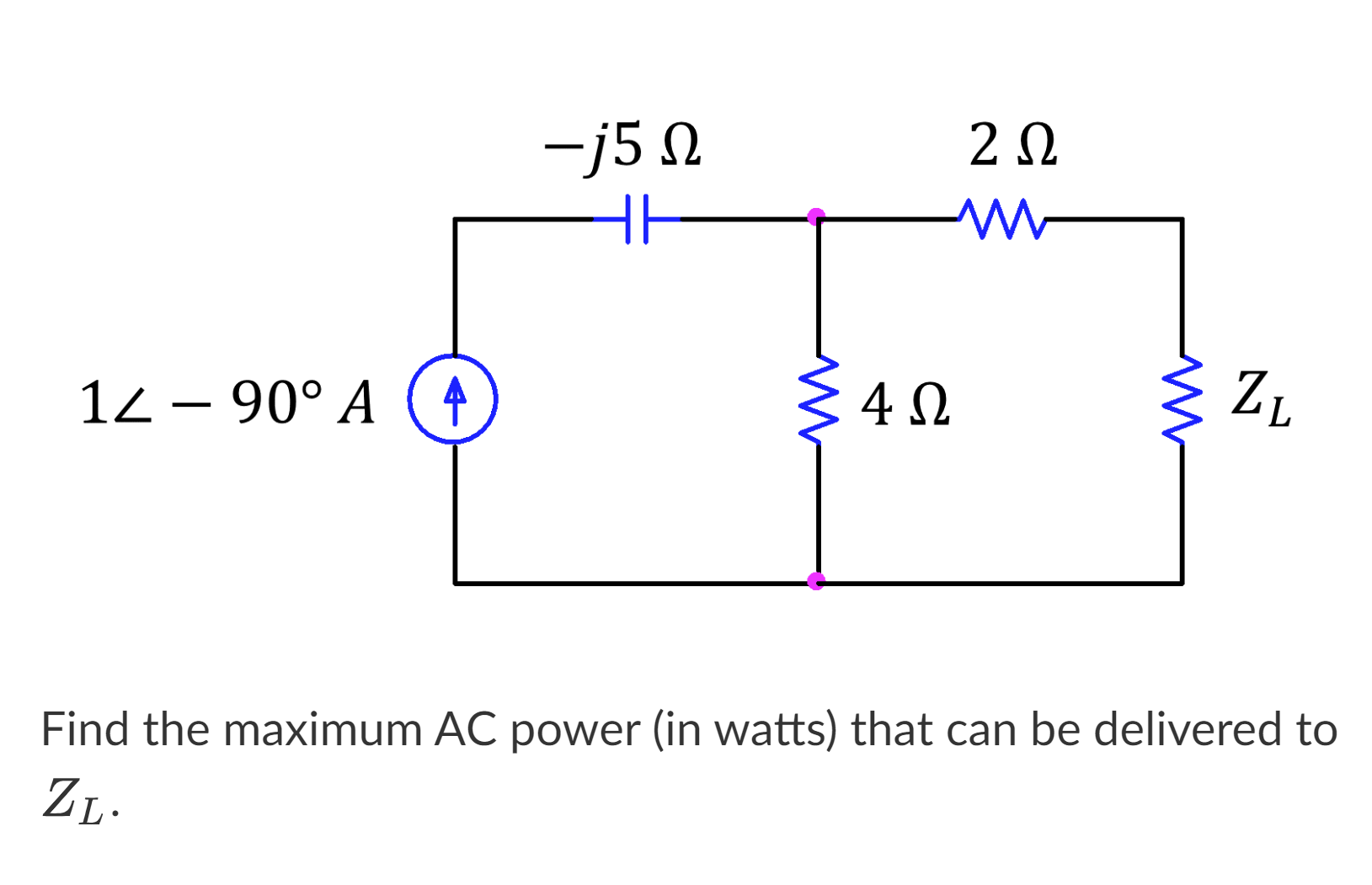 Solved Find The Maximum AC Power in Watts That Can Be Chegg