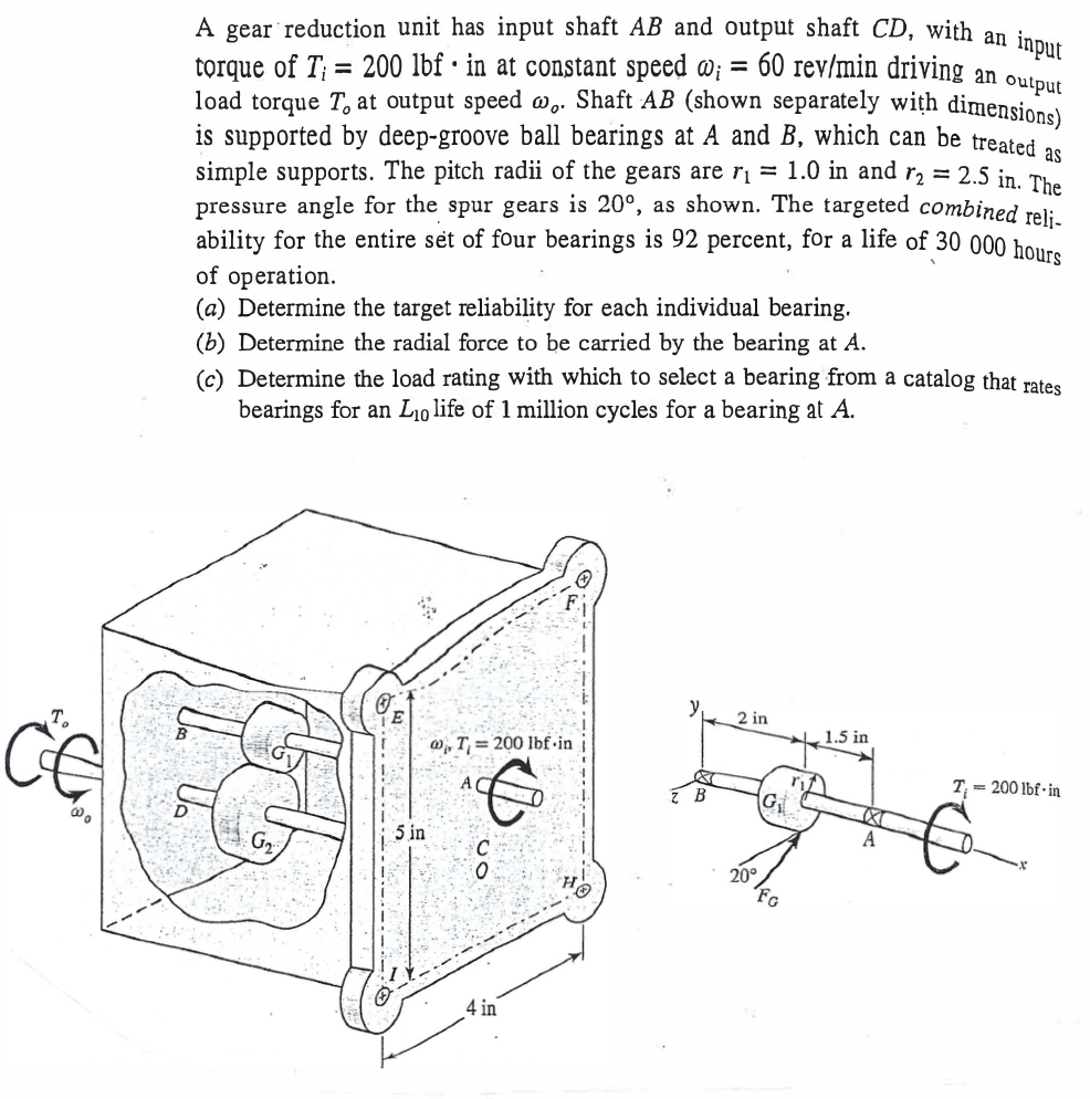 a-gear-reduction-unit-has-input-shaft-ab-and-output-chegg