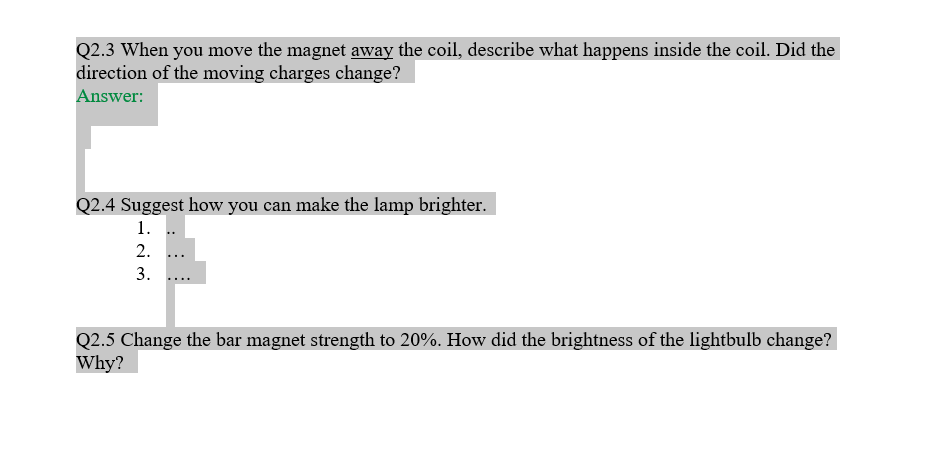Solved 2. Pickup Coil Faraday's Electromagnetic Lab (2.07) | Chegg.com