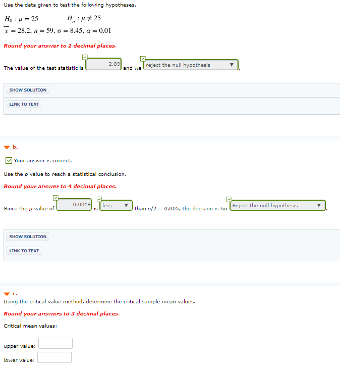 Solved Use the data given to test the following hypotheses H | Chegg.com