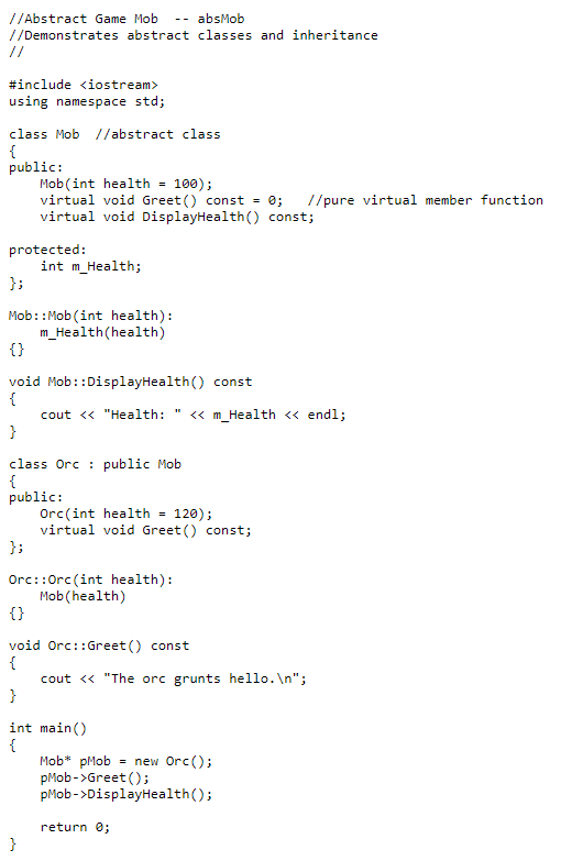 Solved BB-Lab8 Attached Files: absMob.cpp (823 B) Blackboard | Chegg.com